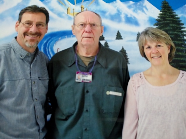 Joan and Mike Treppa with Dale Basten at Stanley Correctional in 2015