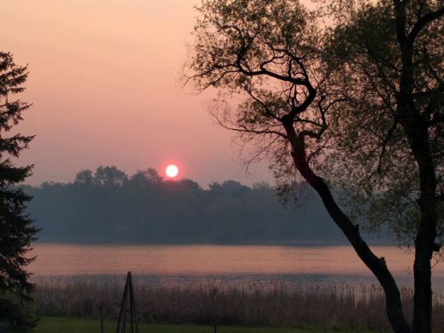 Smokey sunrise over Laddie Lake 5-7-16